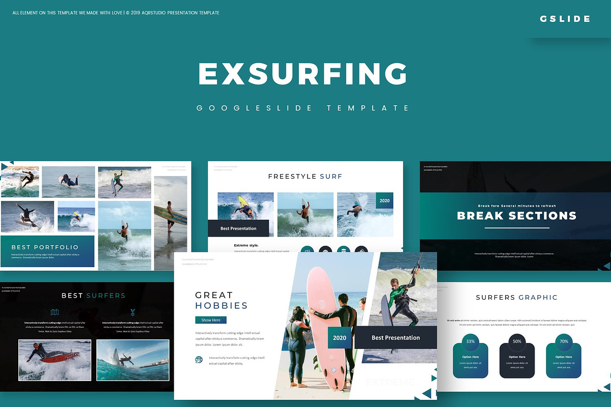 Exsurfing - Google Slides Template in Google Slides Templates - product preview 8
