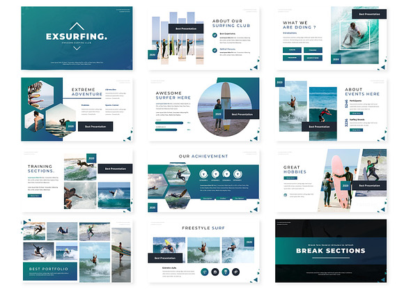Exsurfing - Keynote Template in Keynote Templates - product preview 1