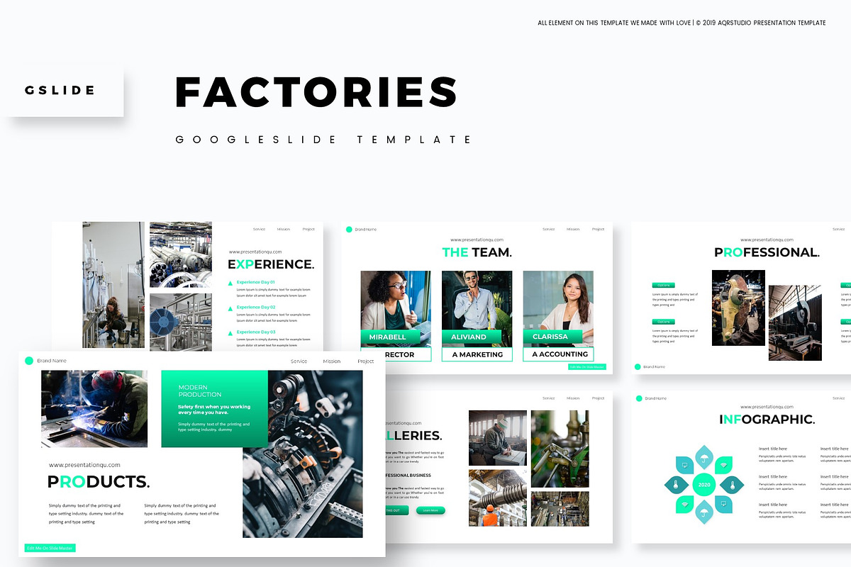 Factories - Google Slides Template in Google Slides Templates - product preview 8
