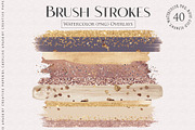 Watercolor Brush Strokes Png Overlay