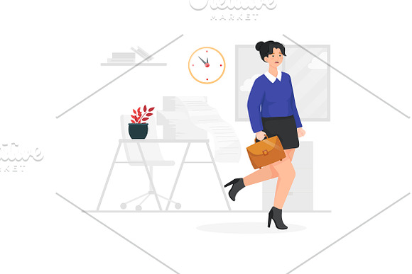 M74_Time Management Illustrations in Illustrations - product preview 4