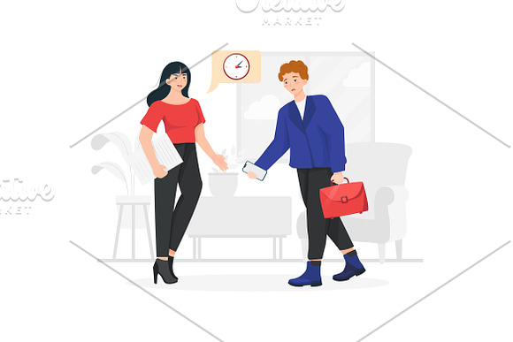 M74_Time Management Illustrations in Illustrations - product preview 6