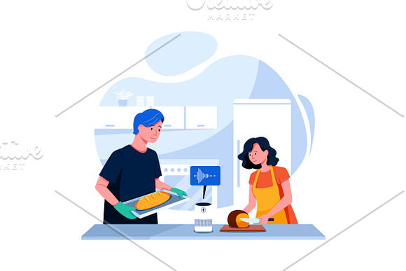 M81_Smart Home Illustrations in Illustrations - product preview 2