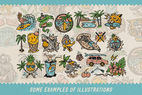 The Summer Punch! Super Bundle in Illustrations - product preview 7