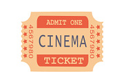 Admit One Cinema Ticket Sample
