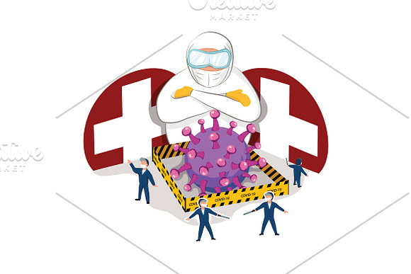 M71_Coronavirus Illustrations in Illustrations - product preview 3