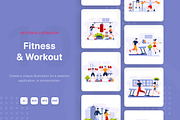 M80_Fitness & Workout Illustrations