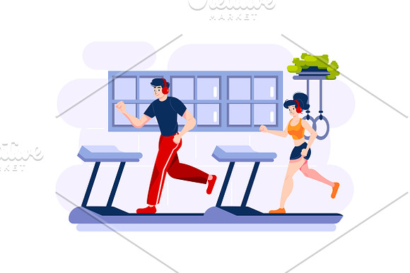 M80_Fitness & Workout Illustrations in Illustrations - product preview 4