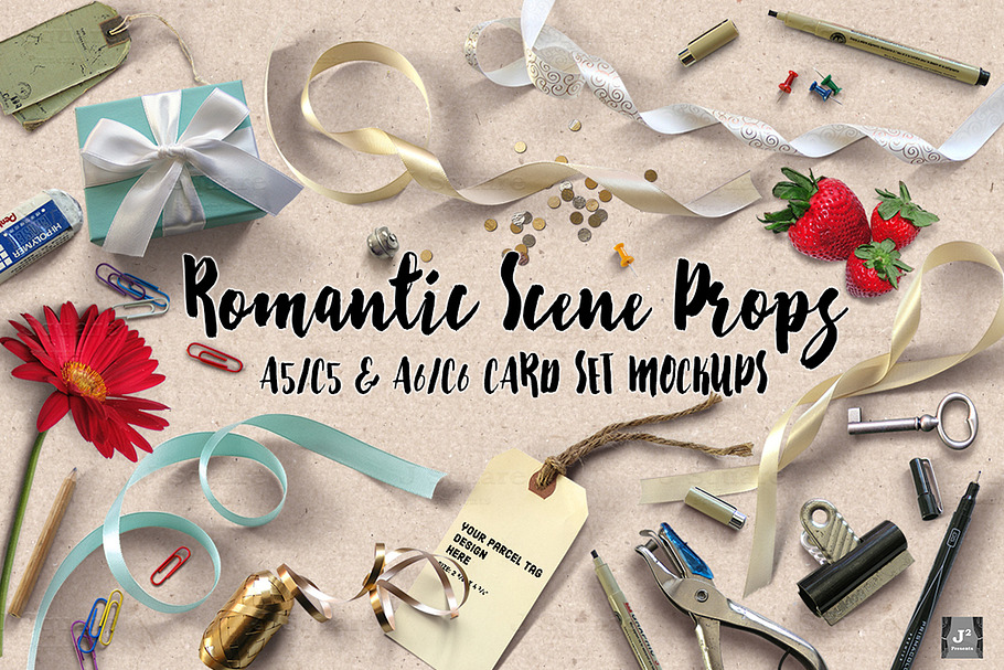 [10%off]Romantic Props&A5 A6 Mockups in Print Mockups - product preview 8