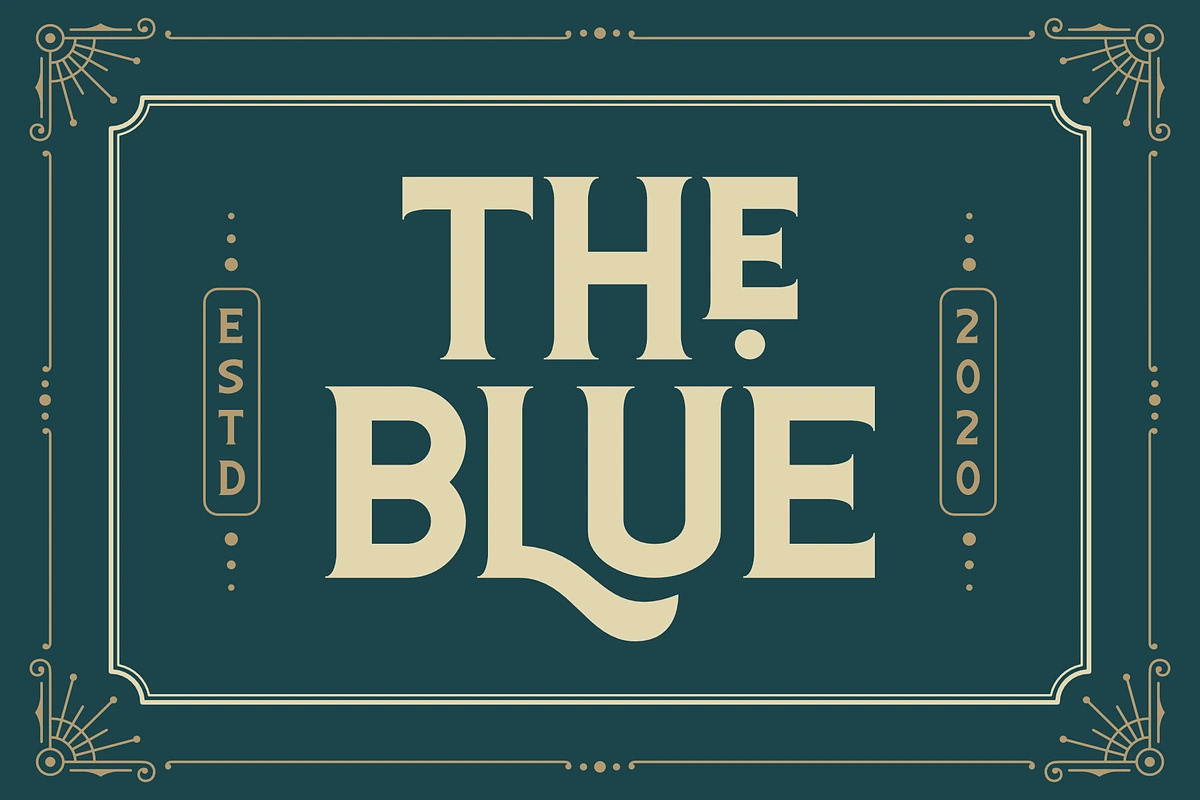 The Blue Font in Display Fonts - product preview 8