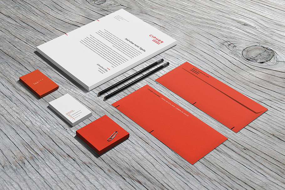 Stationery / Branding - Mock-Up in Branding Mockups - product preview 8