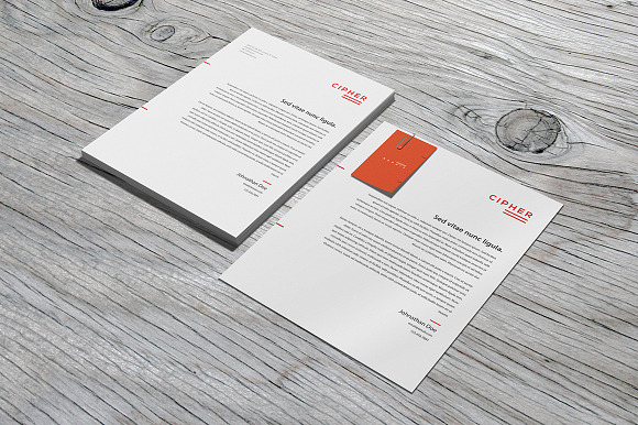 Stationery / Branding - Mock-Up in Branding Mockups - product preview 1