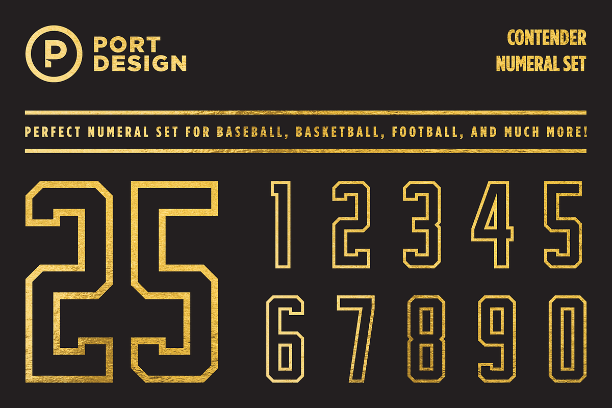 Contender Numeral Set in Sans-Serif Fonts - product preview 8
