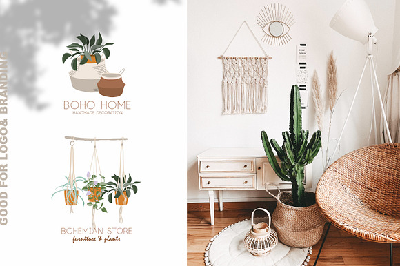 Balcony garden boho collection in Objects - product preview 5