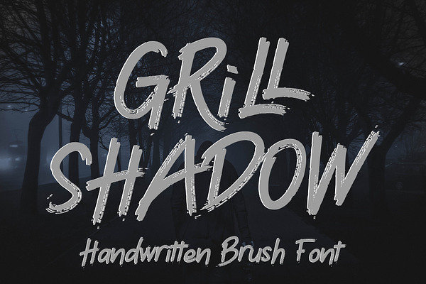 Grill Shadow - Brush Font