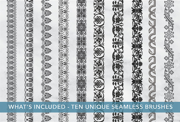 Seamless Decorative Border Brushst 1 in Add-Ons - product preview 3