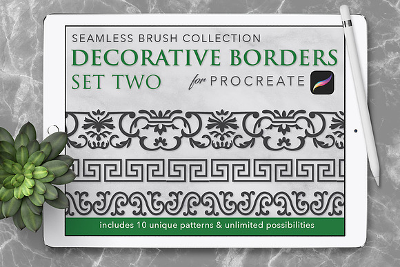 Seamless Decorative Border Brushst 2 in Add-Ons - product preview 2