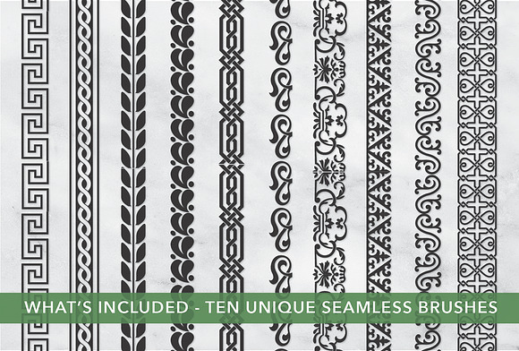 Seamless Decorative Border Brushst 2 in Add-Ons - product preview 3