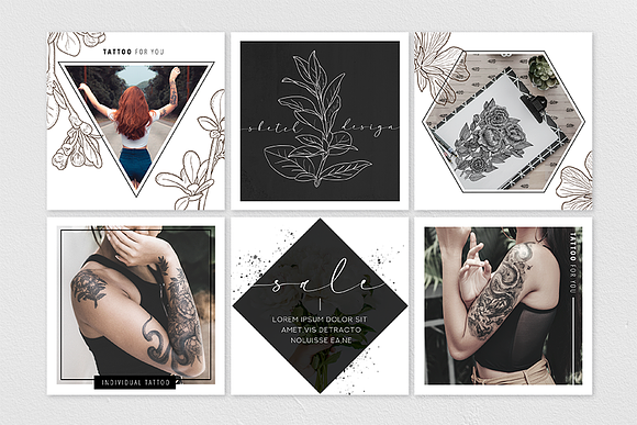Tattoo Instagram Template in Instagram Templates - product preview 1