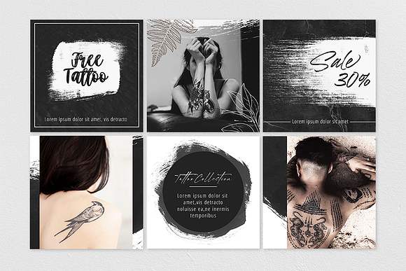 Tattoo Instagram Template in Instagram Templates - product preview 2