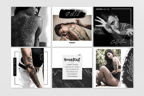 Tattoo Instagram Template in Instagram Templates - product preview 3