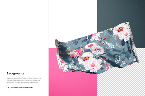 42x70' Silk Swatch Mockup Set in Product Mockups - product preview 8