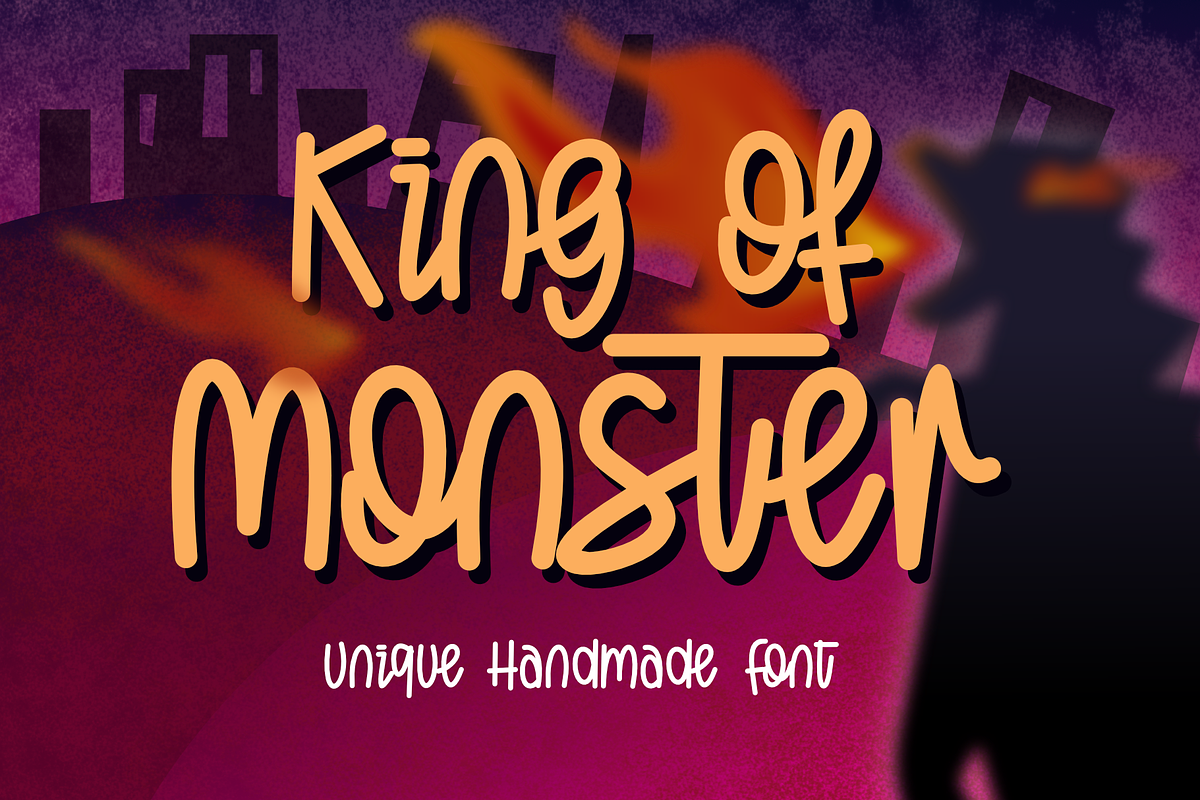 King of Monster in Display Fonts - product preview 8