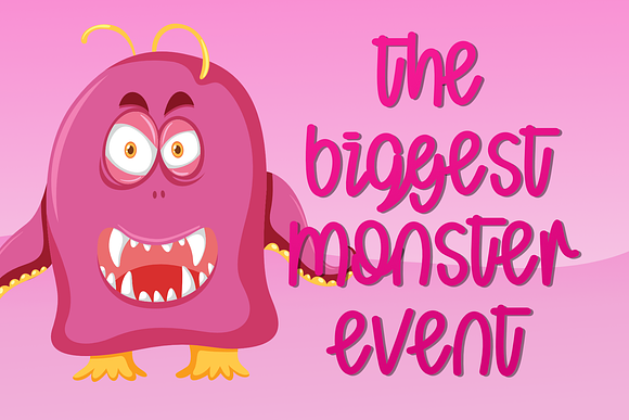 King of Monster in Display Fonts - product preview 1