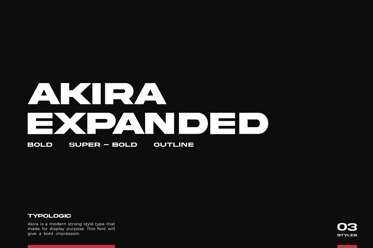 Akira Expanded in Display Fonts - product preview 8