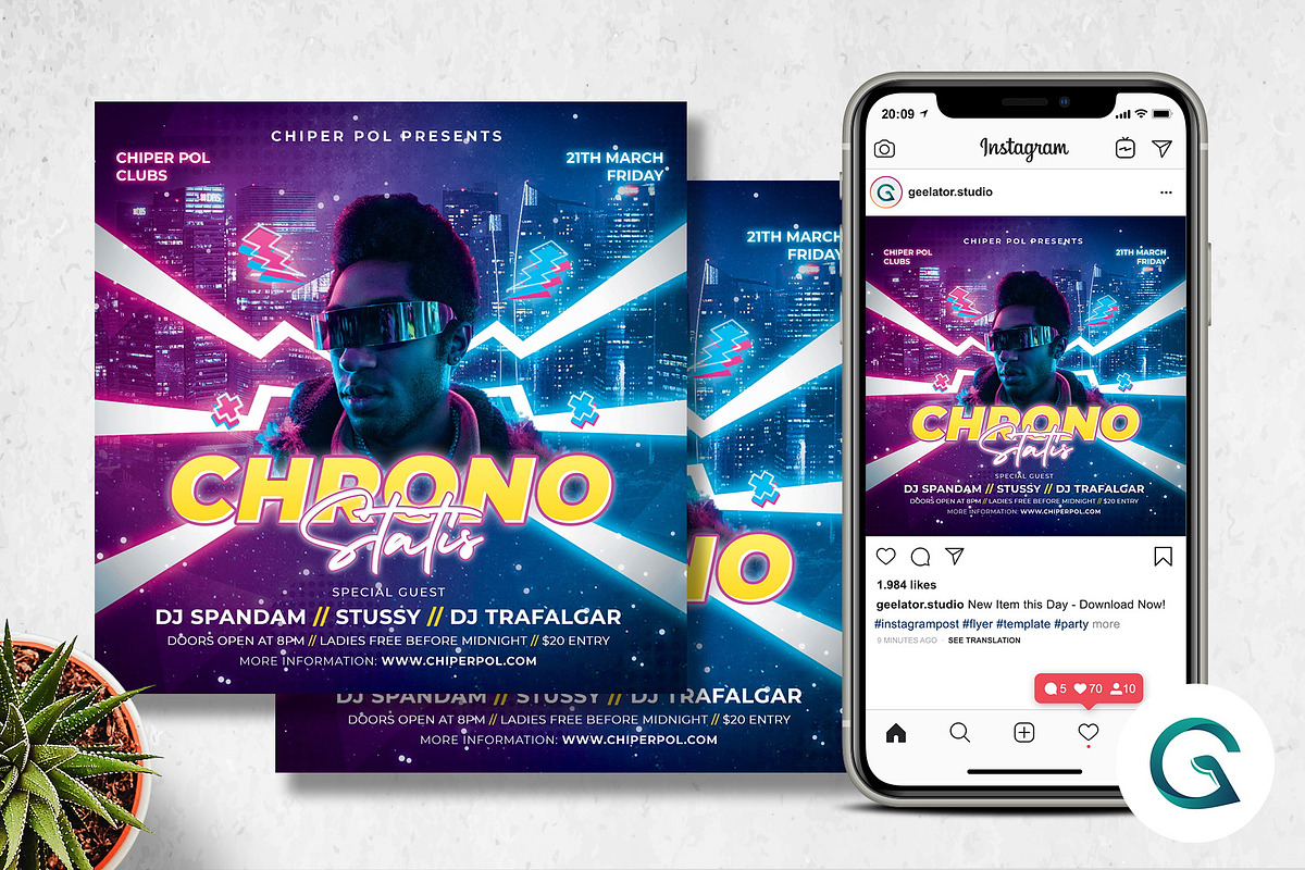Night Club Flyer Template in Flyer Templates - product preview 8