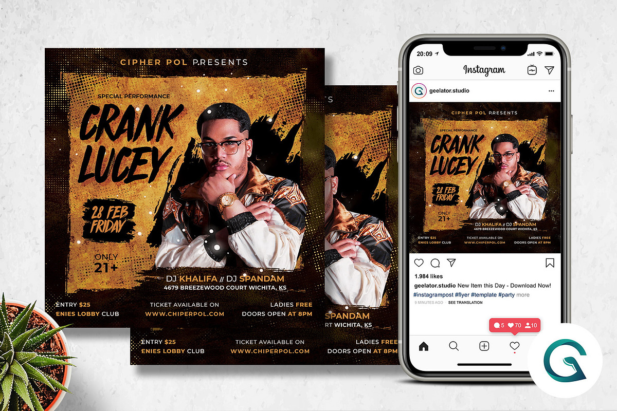 Guest DJ Flyer in Flyer Templates - product preview 8