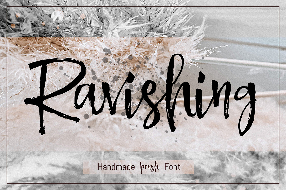 Ravishing Brush Font in Script Fonts - product preview 8