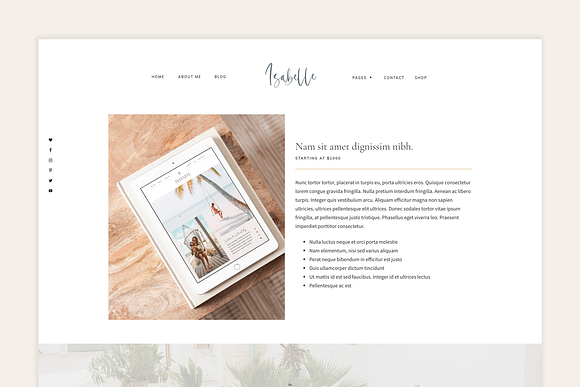 Isabelle - Feminine WordPress Theme in WordPress Blog Themes - product preview 3