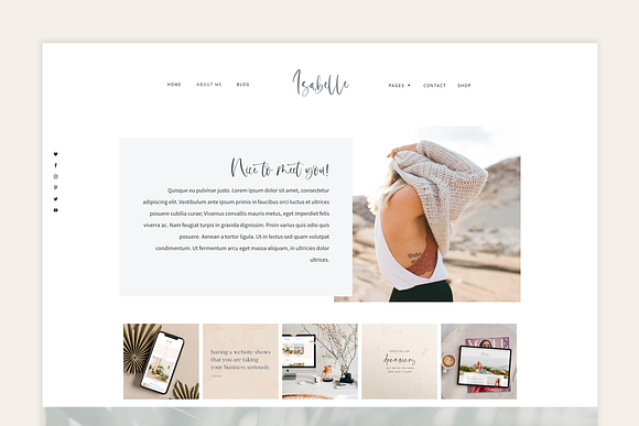 Isabelle - Feminine WordPress Theme in WordPress Blog Themes - product preview 4