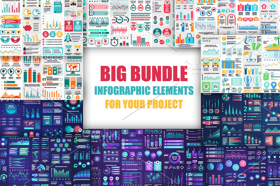 Bundle Infographics Template in Presentation Templates - product preview 8