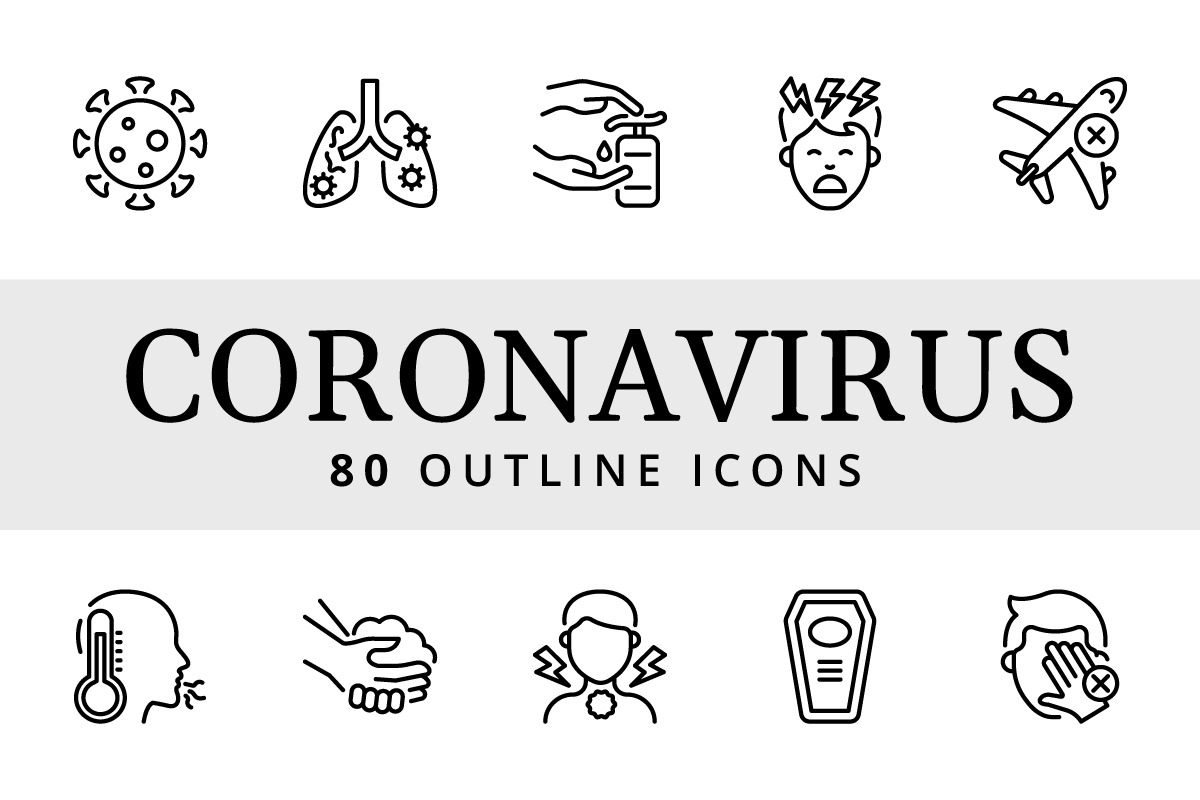 Corona Virus in Icons - product preview 8