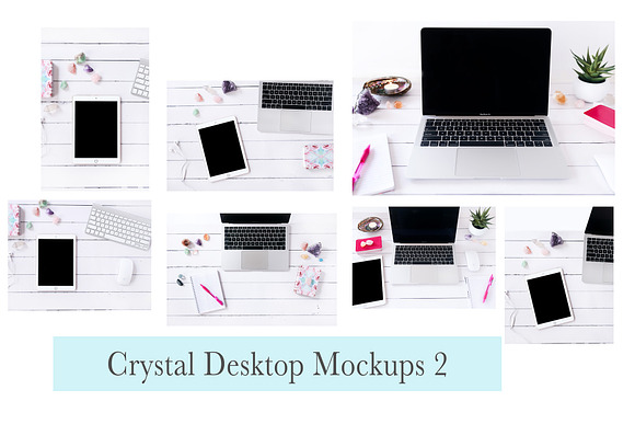 Crystal Desktop Mockups 2 in Mobile & Web Mockups - product preview 1
