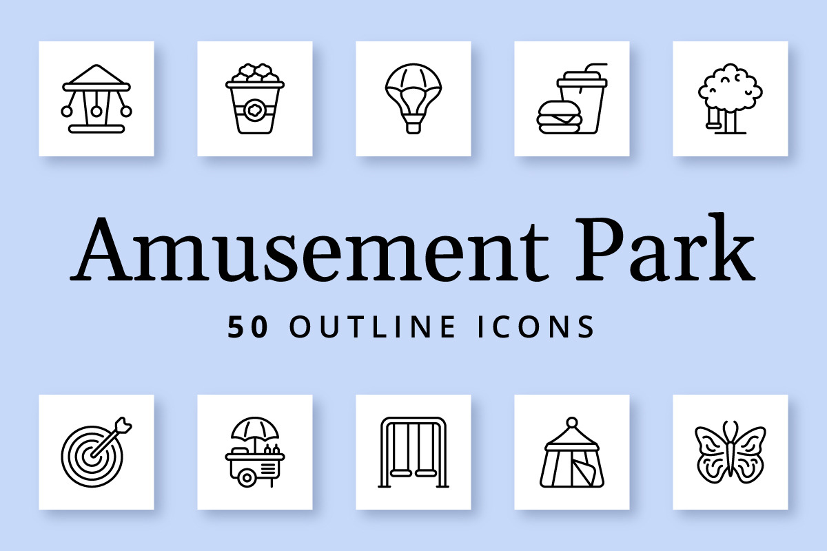 Amusement Park in Icons - product preview 8
