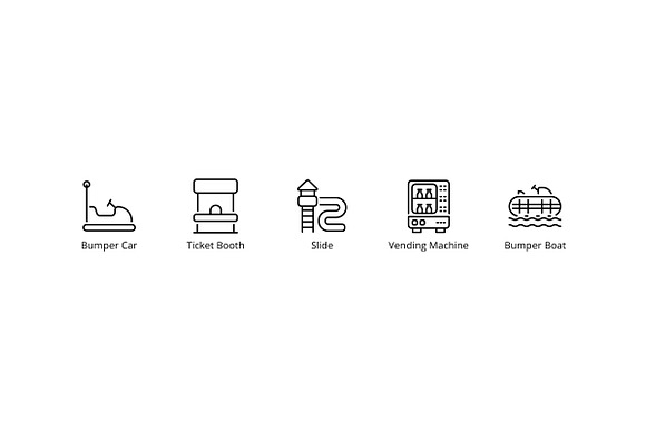 Amusement Park in Icons - product preview 4
