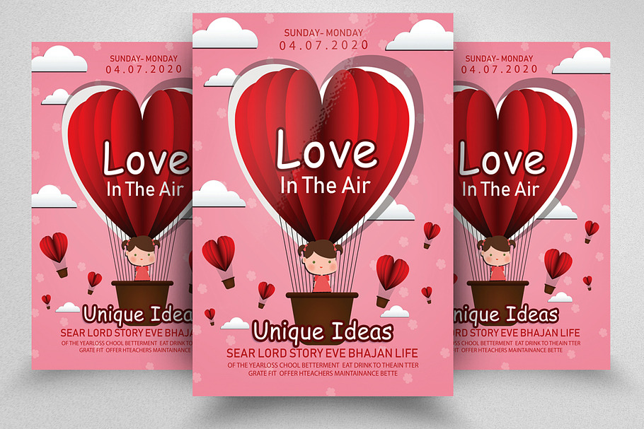 Love Valentine Flyer Template in Flyer Templates - product preview 8