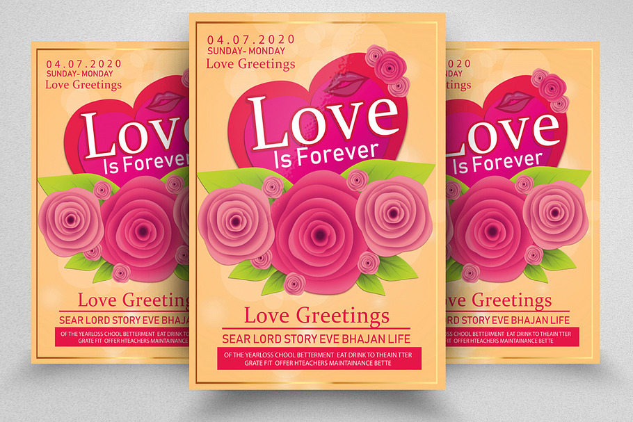 Love Valentine Flyer/Poster in Flyer Templates - product preview 8