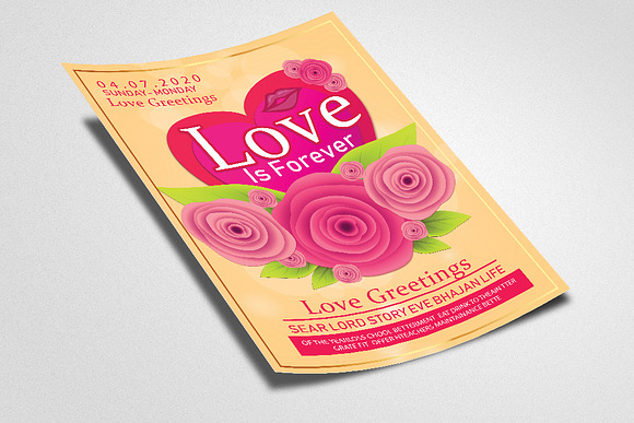 Love Valentine Flyer/Poster in Flyer Templates - product preview 1