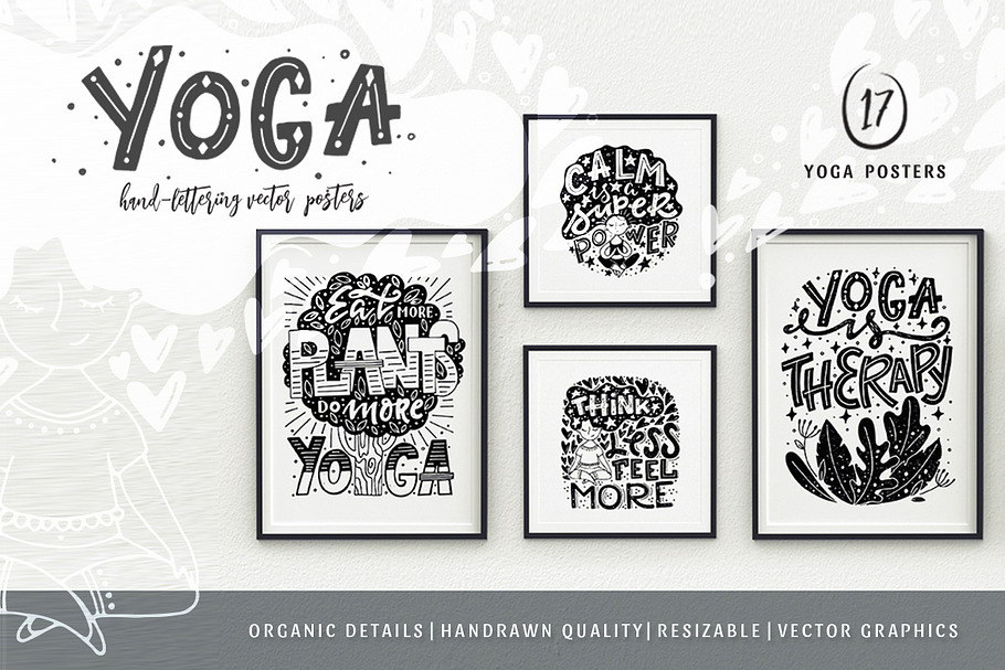 Vector Yoga Posters in Flyer Templates - product preview 8