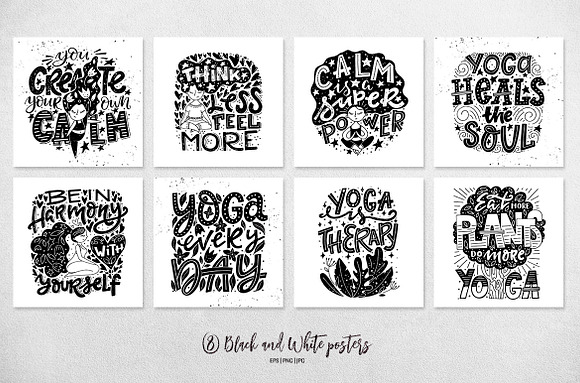 Vector Yoga Posters in Flyer Templates - product preview 2
