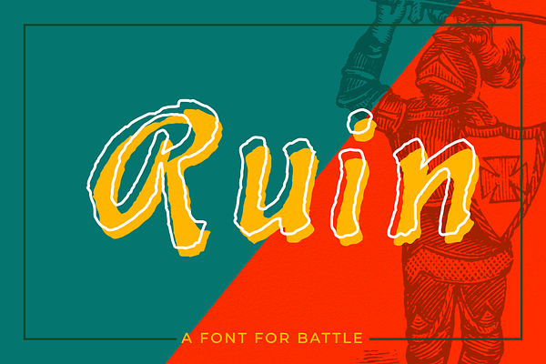 Ruin  - hand drawn medieval font