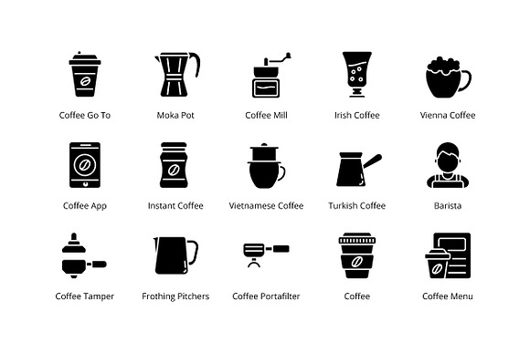 Coffee Shop in Icons - product preview 3