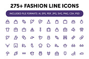 275+ Fashion Line Icons
