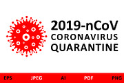 Quarantine Coronavirus vector icon