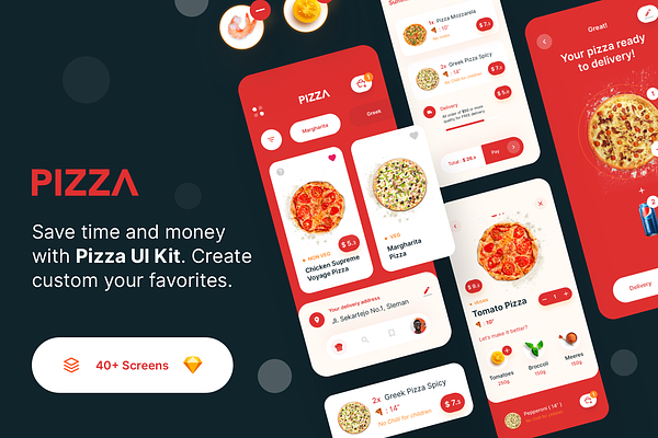 Pizza UI Kit - Order Online Pizza