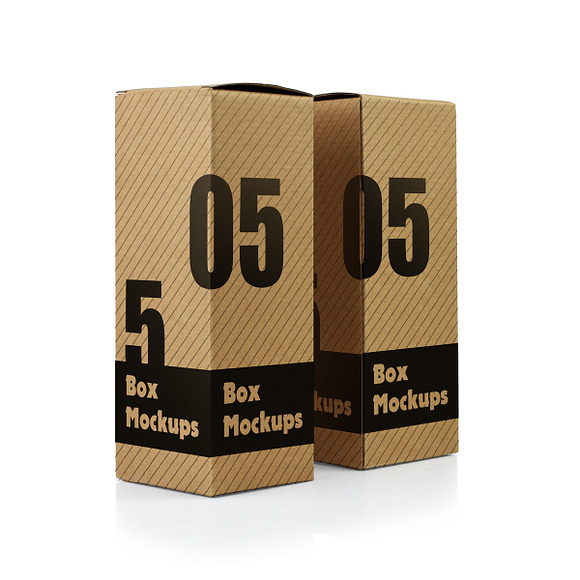 Cardboard Boxes Mockup in Print Mockups - product preview 5